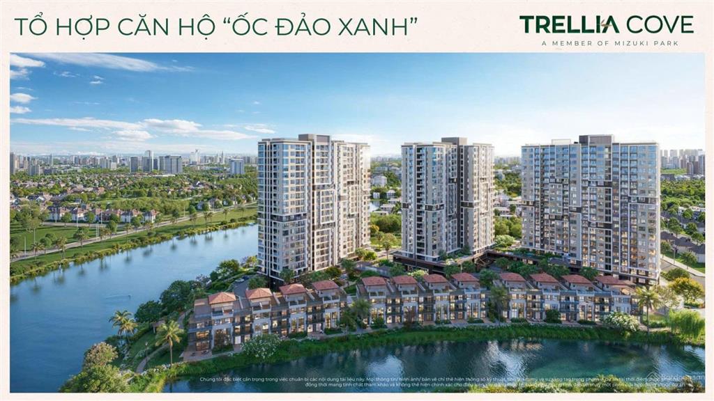 Giỏ hàng độc quyền mới trellia cove  mizuki ck tới 15,5% giá 4.099 tỷ/60m2 mua trực tiếp cđt