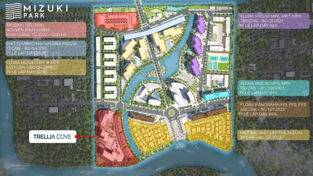 Giỏ hàng độc quyền mới trellia cove  mizuki ck tới 15,5% giá 4.099 tỷ/60m2 mua trực tiếp cđt