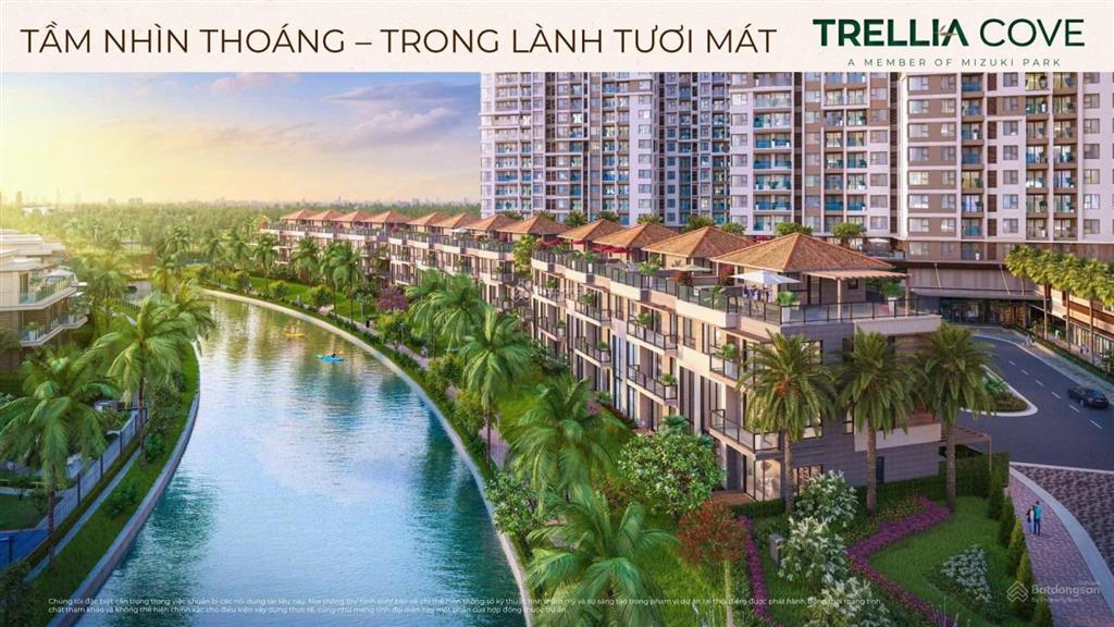 Giỏ hàng độc quyền mới trellia cove  mizuki ck tới 15,5% giá 4.099 tỷ/60m2 mua trực tiếp cđt