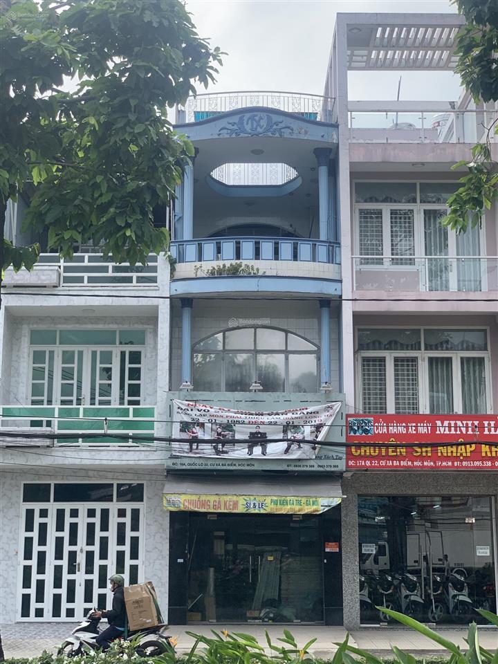Bán nhà 2 mặt tiền đường quốc lộ 22 đậu xe 50 chỗ, gần bến xe an sương, 11,4 tỷ 0909 902 ***