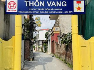 Bán đất tại xã cổ loa, 63 triệu / m2, 66m2, mặt tiền 7.6m