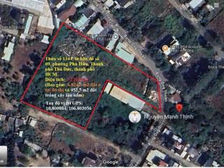 Ngộp bank! bán gấp khuôn đất dt 7277m2 thổ cư, mặt tiền đường bưng ông thoàn sát kđt khang điền q9