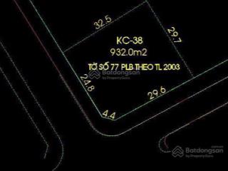 Bán gấp khuôn đất góc 2mt đường liên phường gần kđt global city dt 930m (32x30m). qhxd h + 6 tầng