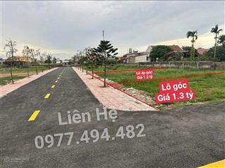 Lô góc giá 1tỷ3 đất nền quất lâm ninh bình (nam định) gần bến xe, gần quảng trường, gần kcn 400ha