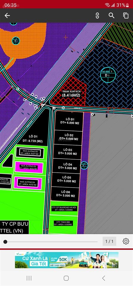 Bán đất skk 5000m2 và 10.000m2 trong kcn đà nẵng
