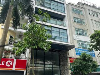 Cho thuê nhà mặt phố hoàng quốc việt 100 m2 3 tầng 1 hầm, thang máy mới đẹp