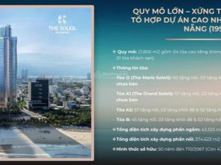3 xuất ngoại giao tại dự án the soleil đà nẵng view biển + sông hàn, giá chỉ 2.4 tỷ, ck 13.5%