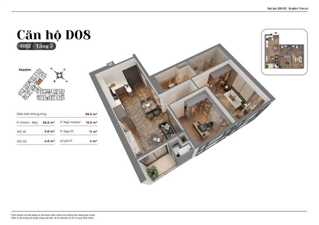 Bán cc tháp đôi kepler land, 10,35 tỷ, 103m2, 3pn, mỗ lao, hà đông, hà nội
