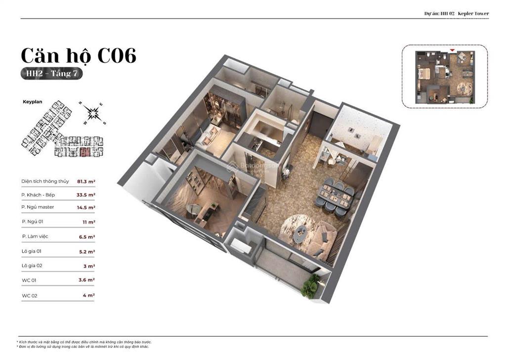 Bán căn hộ chung cư d3x11 2pn, 74.2m2, 7.94 tỷ tại toà hh2 tháp đôi kepler land, mỗ lao, hà
