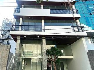 Cho thuê tòa văn phòng hầm 5 lầu  sàn trống, thang máy, máy lạnh  500m2 sàn