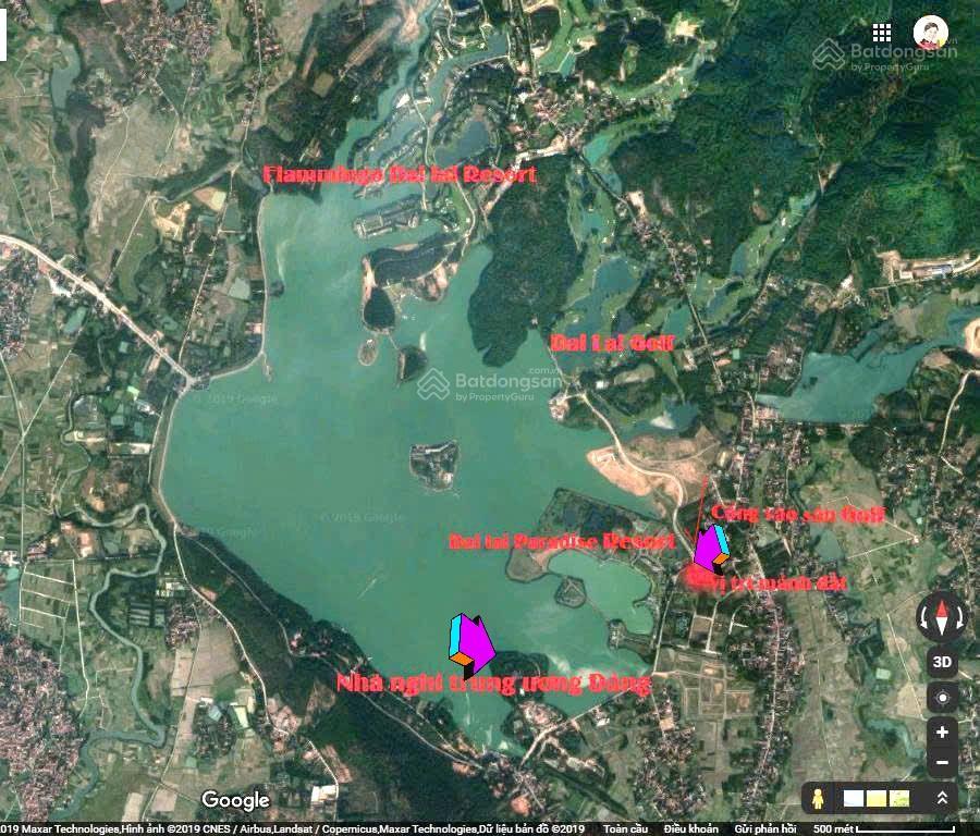 Bán đất vườn thổ cư đối diện cổng sân golf đại lải và khu resort đại lải paradise