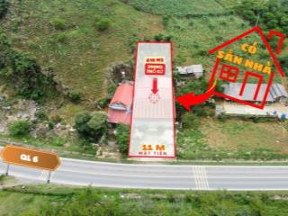 Bán gấp lô đất và nhà mặt đường quốc lộ 6  hua tạt, vân hồ sẵn nhà