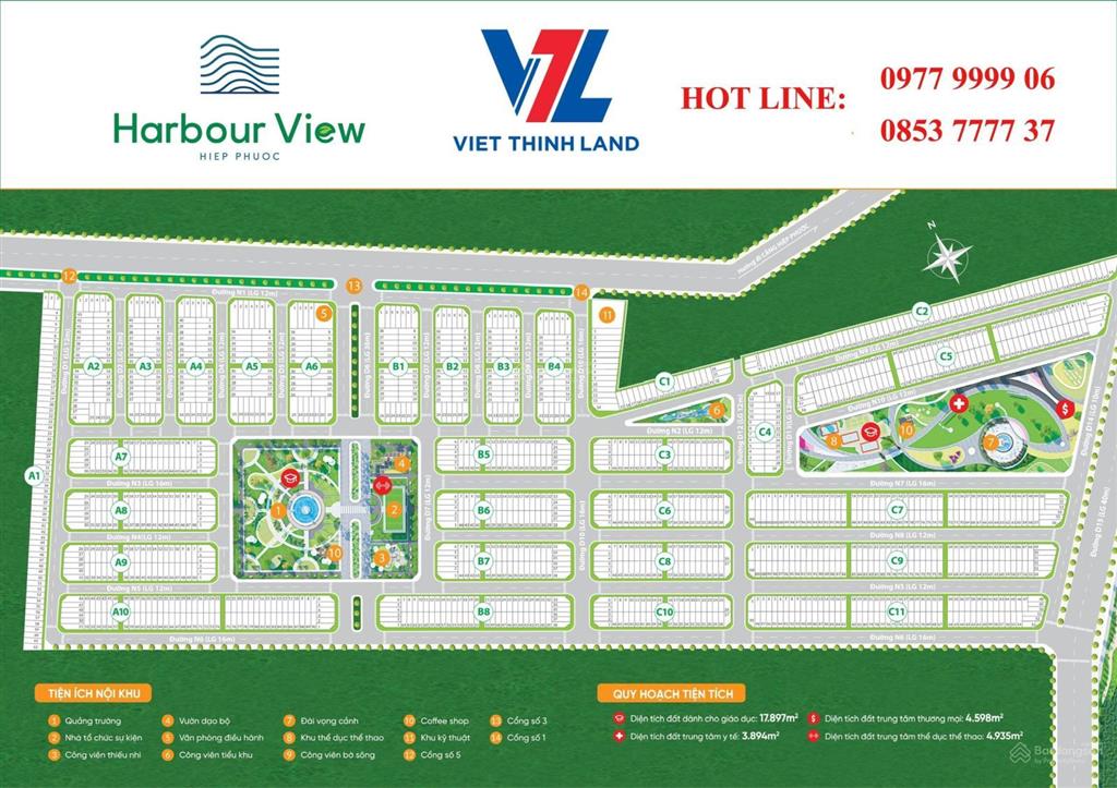 Bán nền ngộp hiệp phước harbour view 1,450 tỷ  80m2, sổ riêng, xây tự do