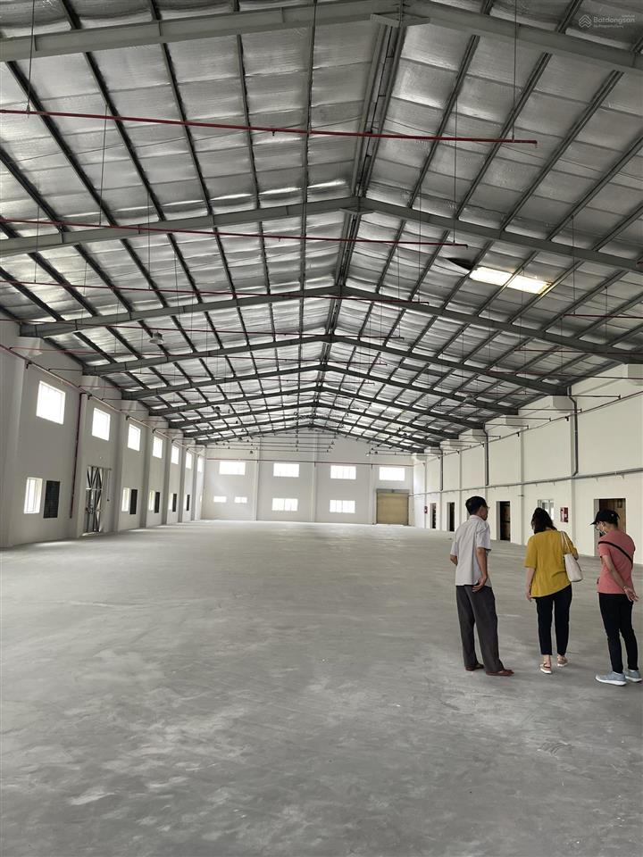 Cho thuê xưởng (1900m 80tr) xe cont  pccc nền epoxy