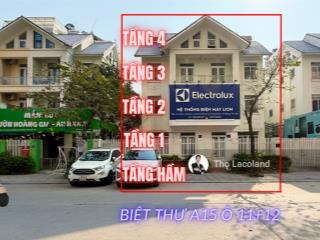 Bán biệt thự xây 5 tầng khu a geleximco a15 ô11+12 (trục thông vin) kinh doanh tốt cho thuê 80tr/th