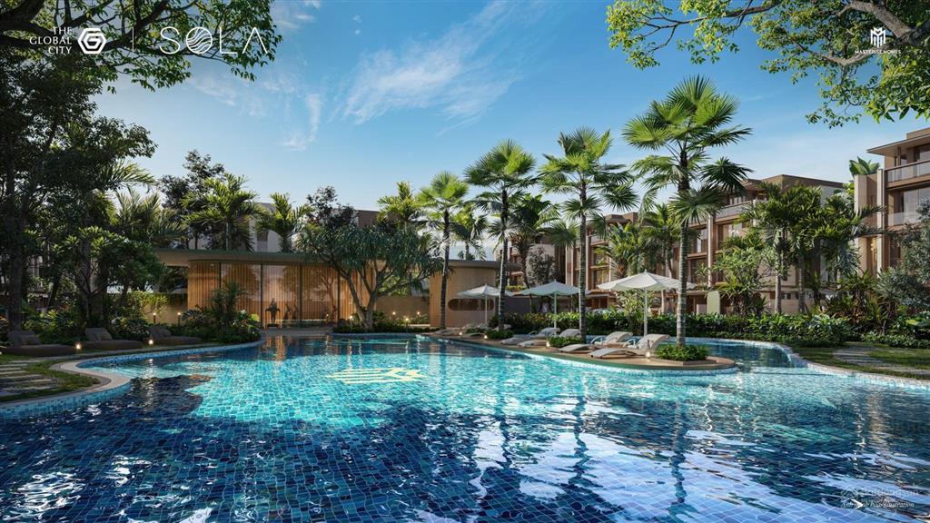 Biệt thự đảo sola compound khu đô thị quốc tế the global city 3 mặt tiếp giáp sông
