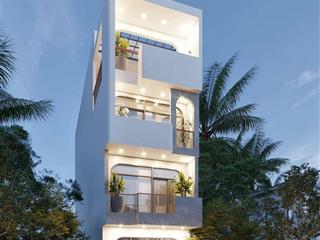 Nhà phố 105m2, 4 tầng, sát bên chợ bình chánh, phong thủy tốt