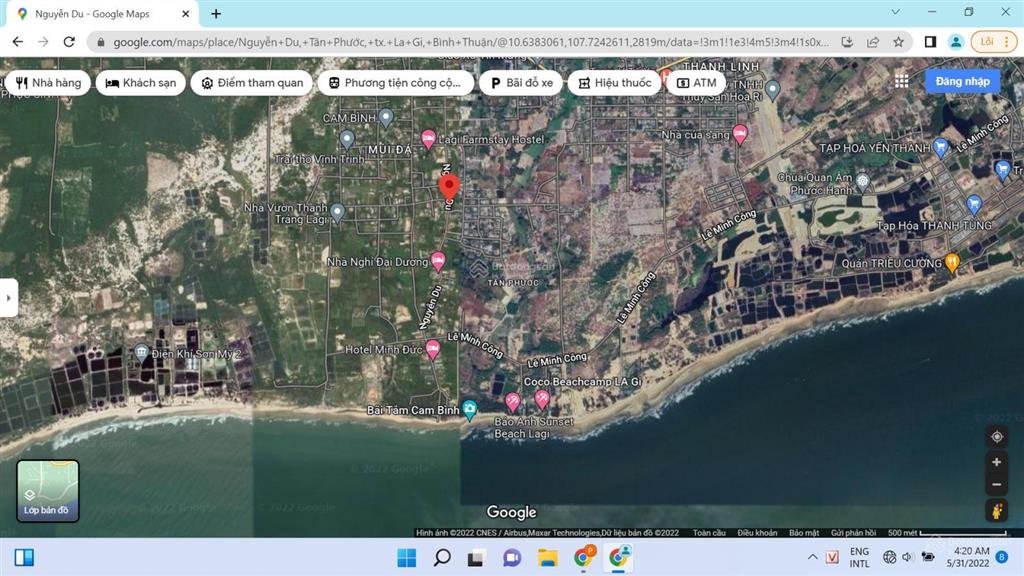 Tôi cần bán lô đất mặt tiền nguyễn du giá chỉ 2,9 tỷ ( rẻ nhất con dường này)