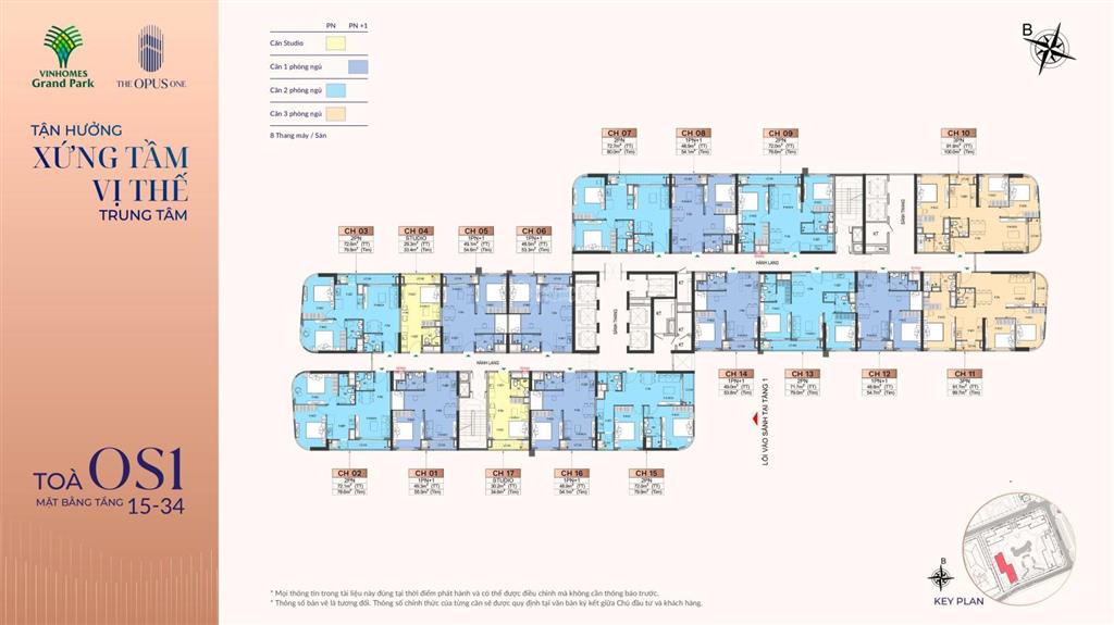Chính chủ cần bán căn 3pn opus one os5.xx.08 giá chỉ 8.035 tỉ. dt 100m2.  0938 859 ***.