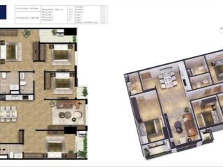 Bán căn 4 phòng ngủ mã a07 chung cư bluegem tower   0968 953 ***