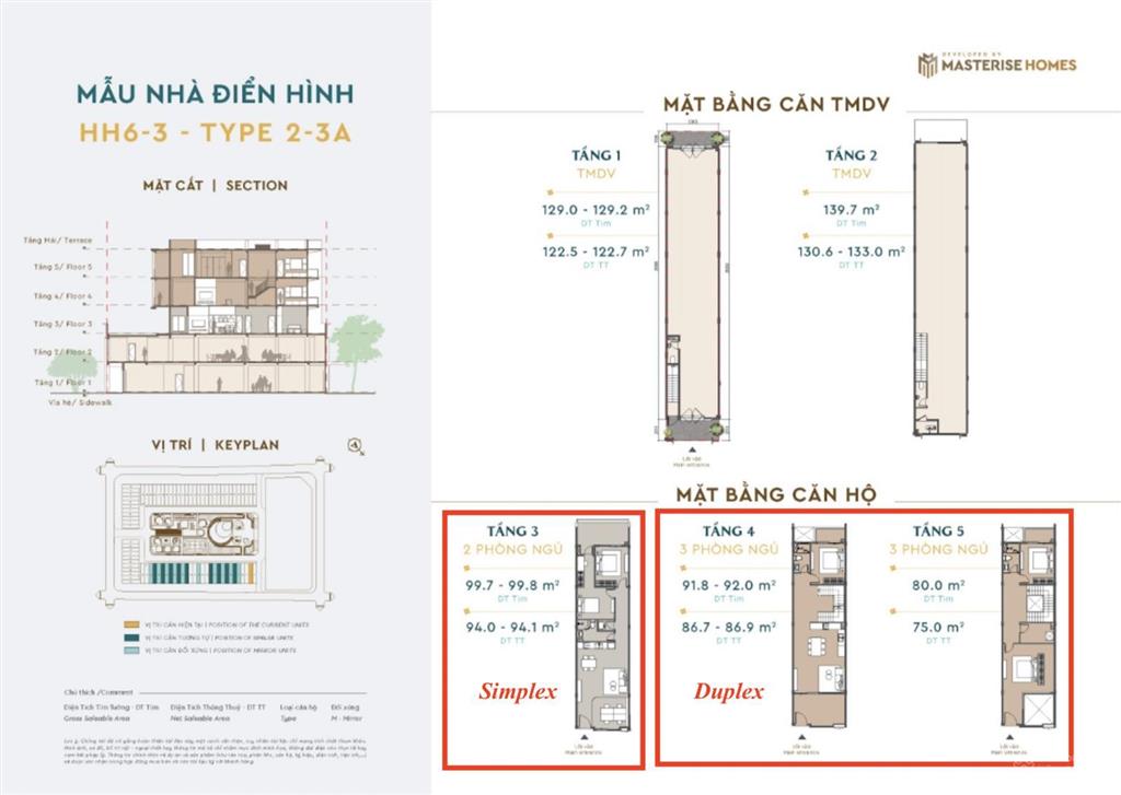 Suất ngoại giao căn duplex, diện tích 162m2/3pn, giá 9 tỷ. chung cư masterise đan phượng
