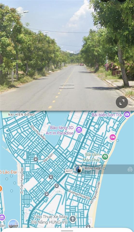 Bán lô biệt thự đẹp đường trần trọng khiêm, khu đất vàng ngay nam việt á đà nẵng  giá đầu tư