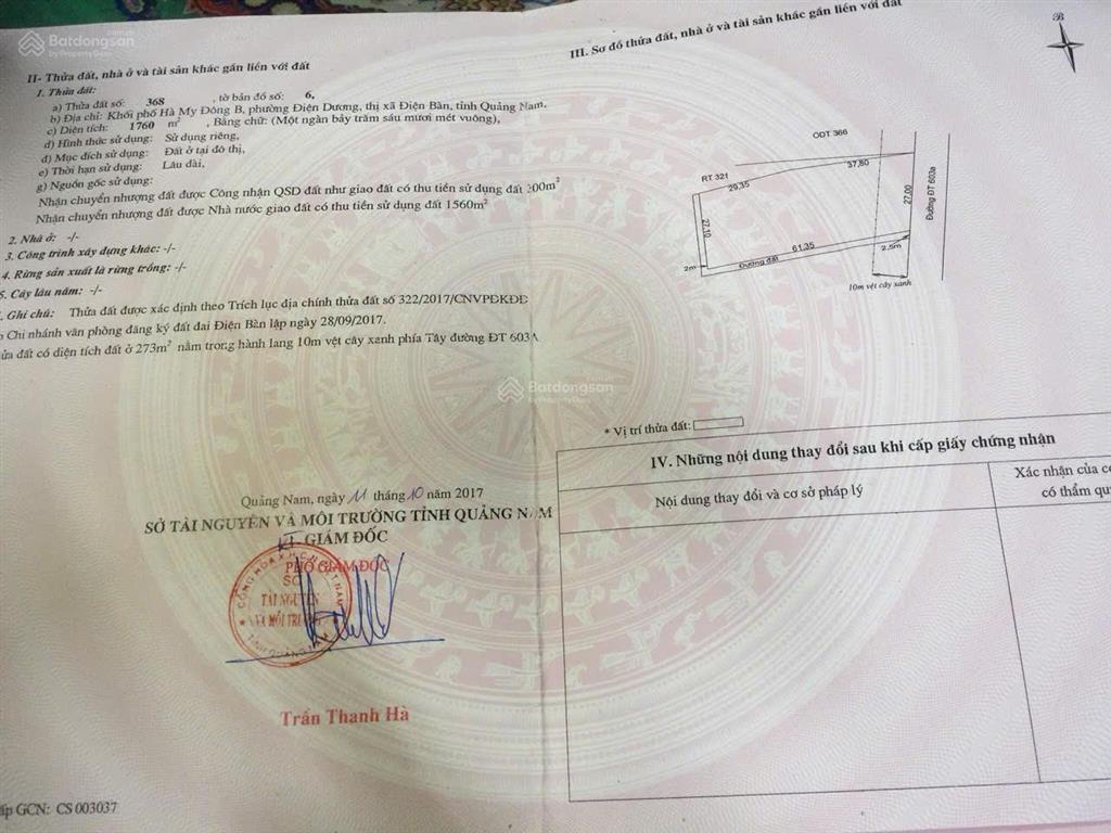 Bán đất đường biển võ nguyên giáp  vị trí siêu tiềm năng 1760m2