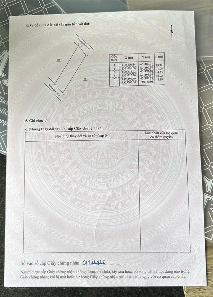 Đất thổ cư hẻm 85 hương lộ ngọc hiệp 96m2, sổ hồng riêng