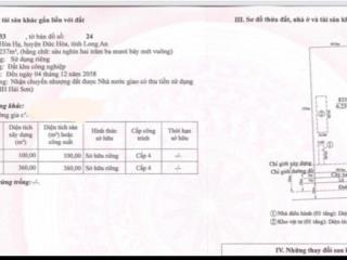 Bán đất xây dựng xưởng 6237m2. khu công nghiệp hải sơn. đức hòa hạ. long an