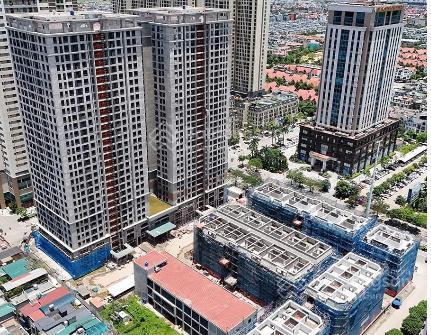 Cho thuê shophouse khu đô thị an hưng  mp nguyễn thanh bình (hà đông). dtsd 3.200m2, 5t, mt 30m
