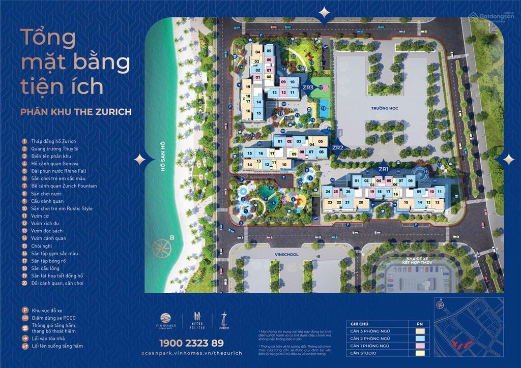 Bán căn 1n + diện tích 48m2 tòa zurich vinhomes ocp vị trí đẹp, view thoáng