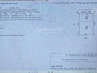 Chính chủ bán mảnh đất 280 m2, mt 9m, 2 mặt ngõ