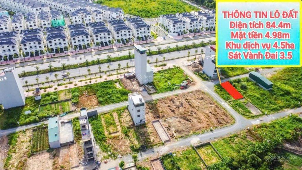 Hàng Hiếm! E bán lô đất dịch vụ vị trí đẹp tại 4.5ha Vân Canh, Hoài Đức, 84m2, MT 4.98m