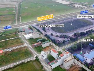 105m2 đất đấu giá my hạ 3 thoáng trước sau  mt5m phân lô  ô tô tránh  thanh oai