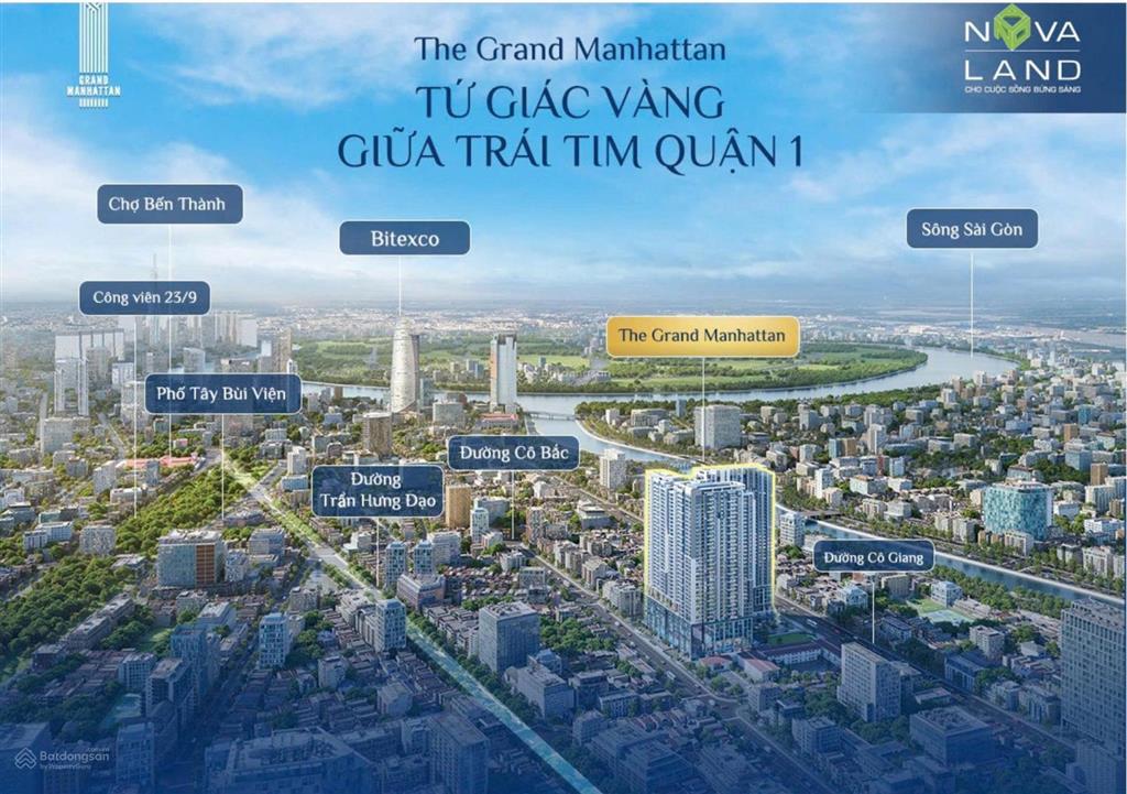 Bán gấp căn hộ cao cấp the grand manhattan 3pn, 2wc, 104m² (q1), giá 17,4 tỷ, pkd novaland