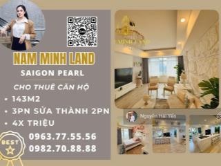 Hải yến 0963 775 *** cho thuê căn hộ saigon pearl 142m2, tầng cao, view sông sài gòn, nội thất đẹp
