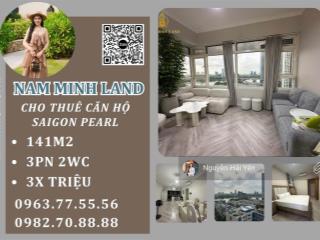 Hải yến 0963 775 *** cho thuê căn hộ saigon pearl 3 phòng ngủ, view sông sài gòn, nội thất đẹp, mới