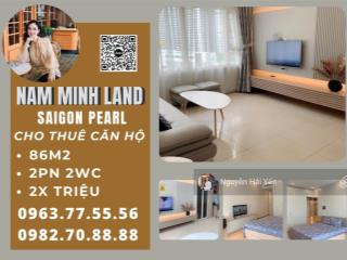 Hải yến 0963 775 ***  cho thuê căn hộ saigon pearl 2 phòng ngủ, nội thất đẹp sang  trẻ trung