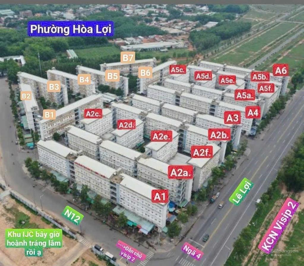 Nhà ở xã hội kế vsip 2, giá 206 triệu, cho thuê được 2,5 triệu/tháng, toàn quốc mua được
