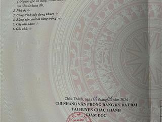 Cần bán gấp đất thổ cư châu thành, long an