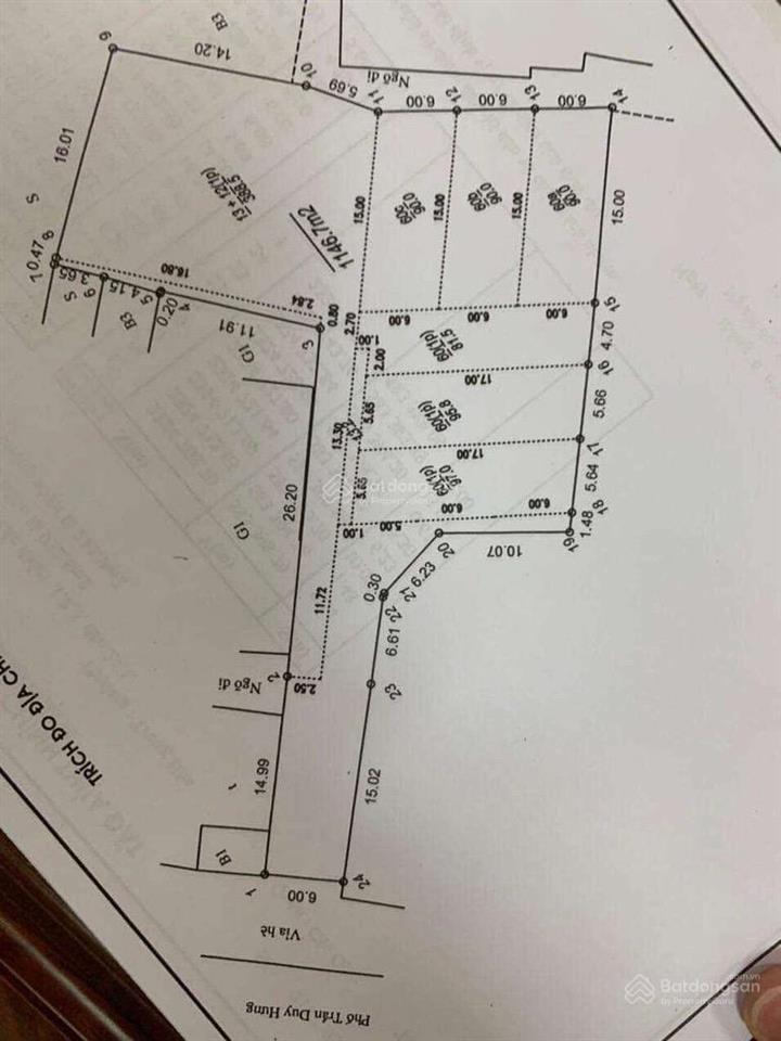 Siêu phẩm đất nền phố lớn trần duy hưng cầu giấy đã phân lô thành 7 sổ đẹp 1 chủ 1146m2 chào 350tỷ
