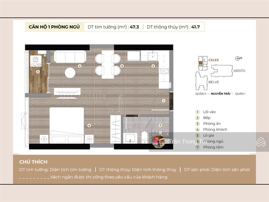 Căn hộ 1pn 47 m² tại lancaster legacy, pháp lý lâu dài, giá 12.x tỷ phù hợp đầu tư cho thuê