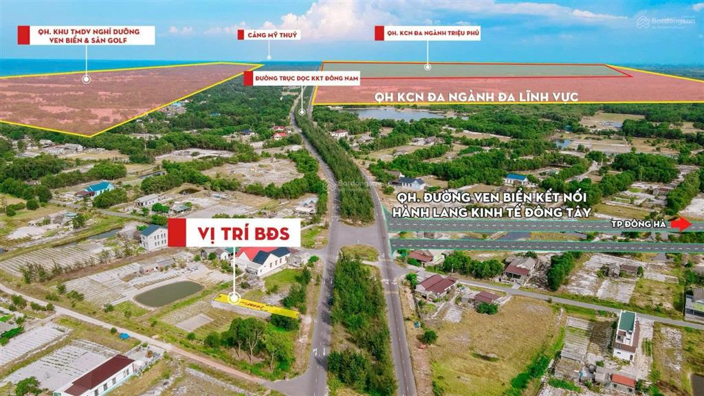 Mặt tiền đường 2 chiều hlkt  300m2 trục chính đường vành đai biển quảng trị rộng 60m