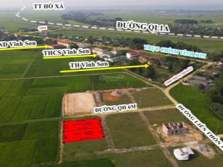 1 cặp 2 lô đất đẹp 320m2 full thổ cư sát uỷ ban vĩnh sơn giá rẻ hơn đất ngõ xóm