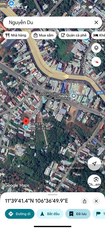 Bán đất trung tâm thị xã bình long, bình phước, ngay trung tâm tiêm chủng vnvc bình long