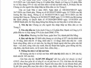 Nhận uỷ quyền làm hồ sơ mua nhà ở xã hội an trung 2, tại trung tâm đà nẵng, giá 16 tr/m2
