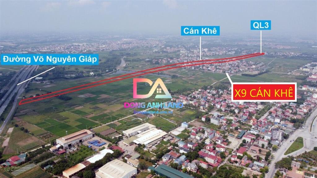 Bán đất đấu giá x9 cán khê, nguyên khê, đông anh mặt đường 40m kinh doanh view công viên