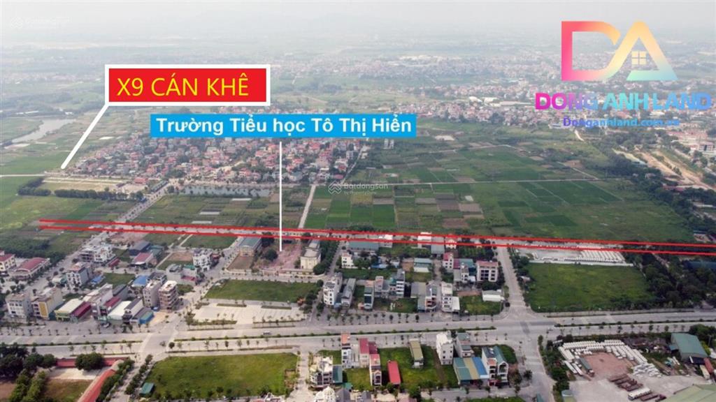 Bán đất đấu giá x9 cán khê, nguyên khê, đông anh mặt đường 40m kinh doanh view công viên