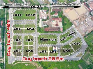 Bán đất tái định cư đông nam cổ dương, tiên dương, đông anh mặt đường 40m kinh doanh