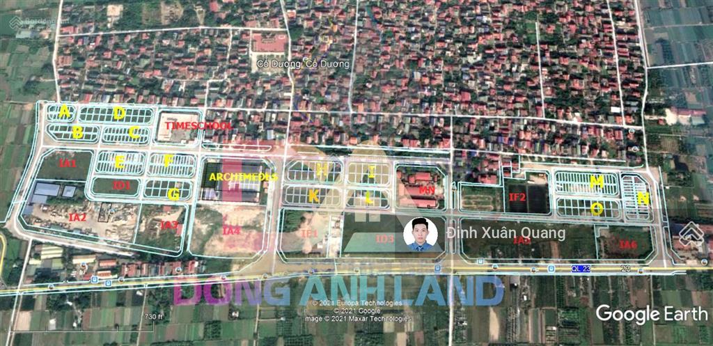 Bán đất biệt thự khu đô thị cổ dương, tiên dương, đông anh